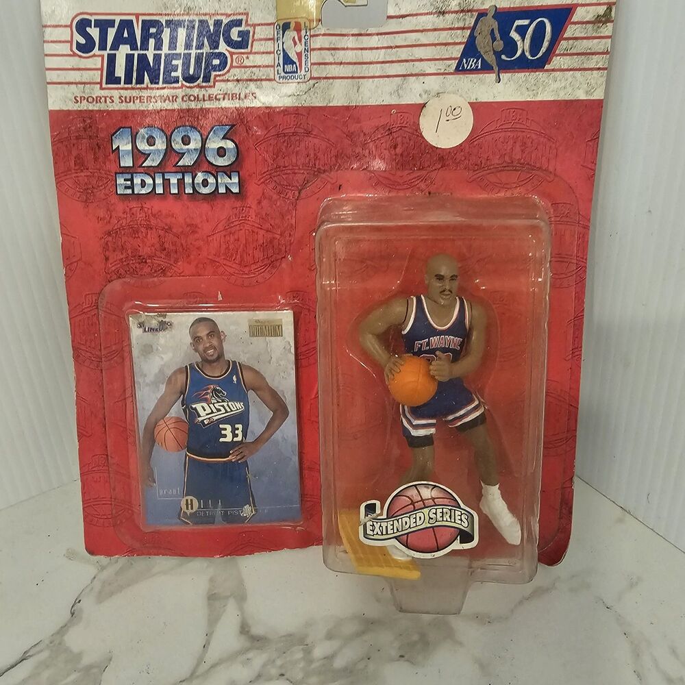 1996 SLU Starting Lineup Extended Series Grant Hill Action Figure